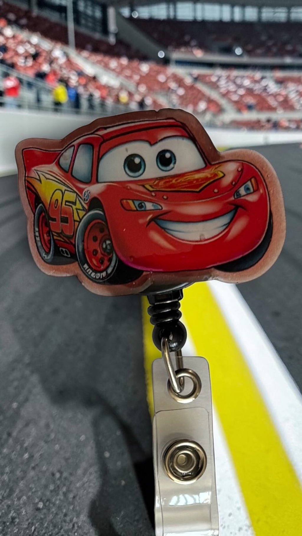 Race Car badge Reel